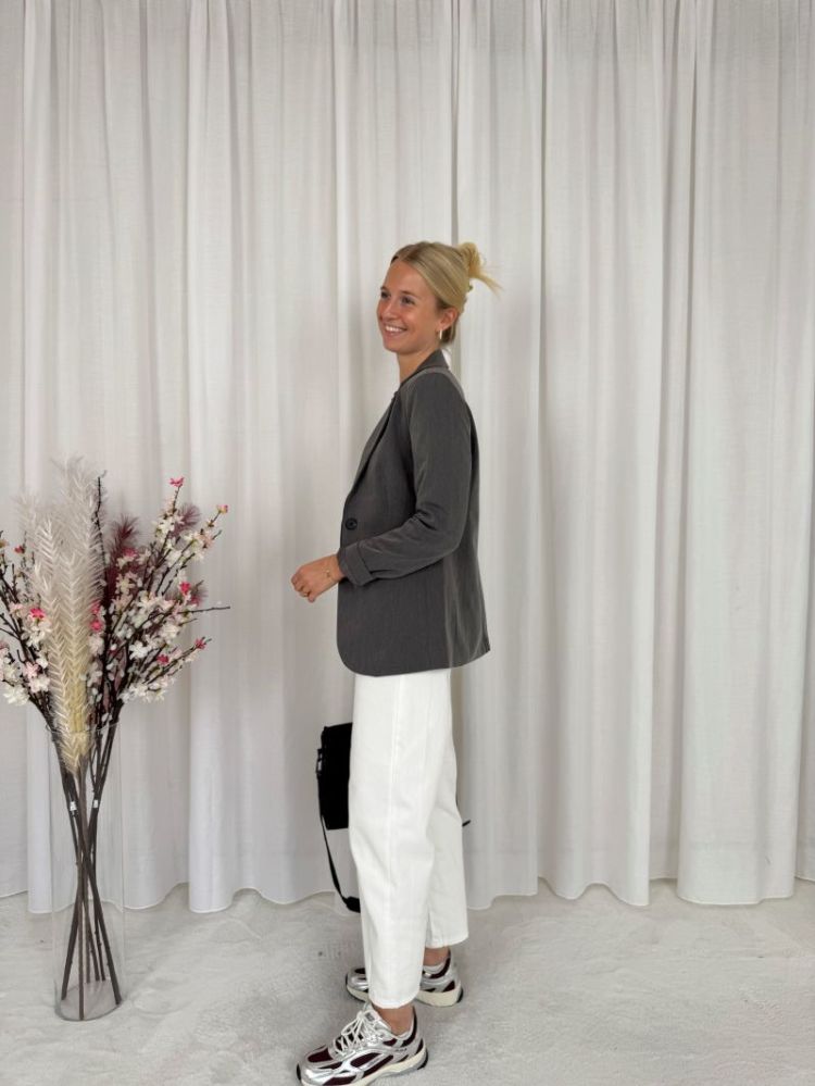 Brandy Balloon Jeans White