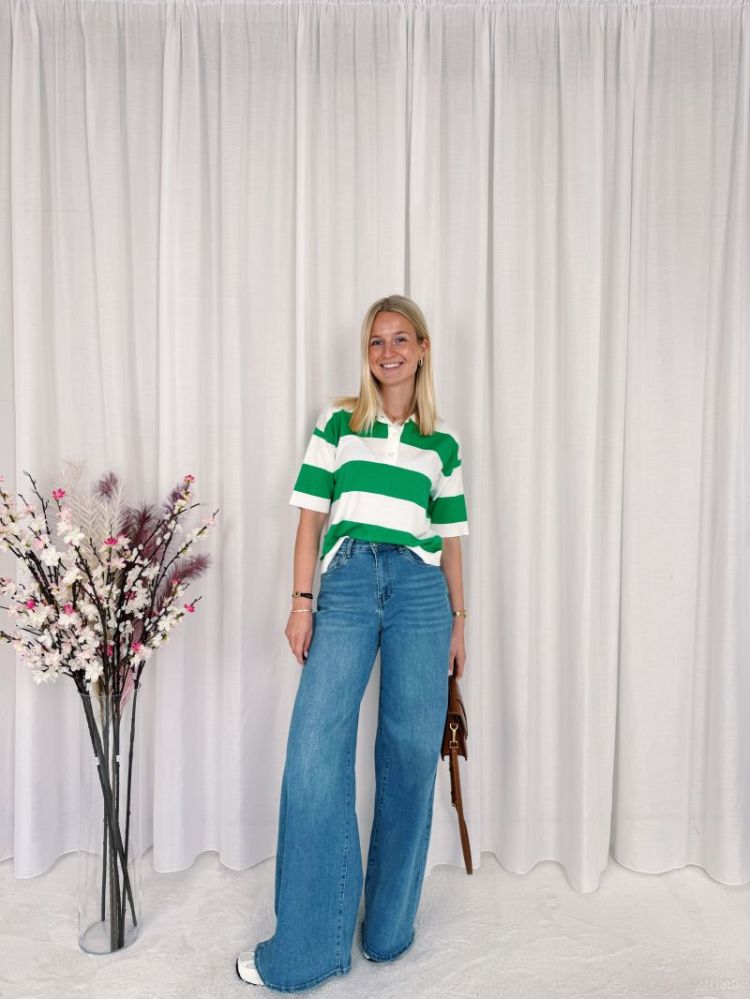 Lizza Polo Knit Bright Green / 
