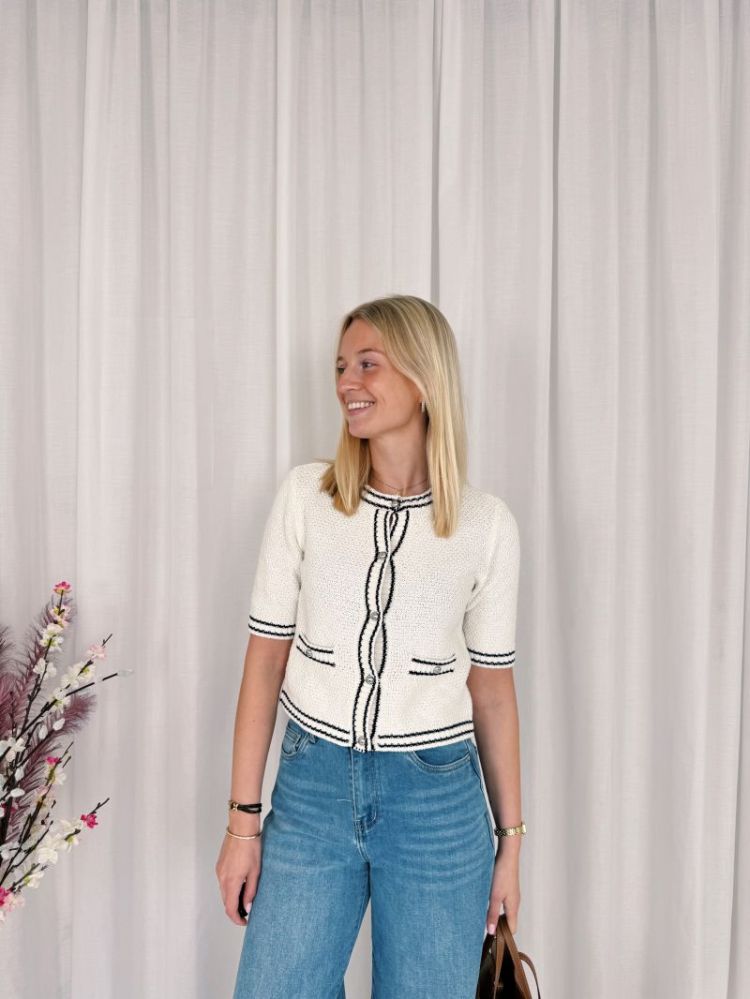 Coco Knit Cardigan Chalk