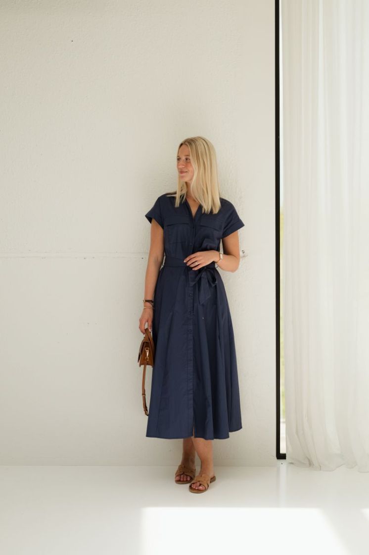 Lynn Shirt Dress  Blue Denim