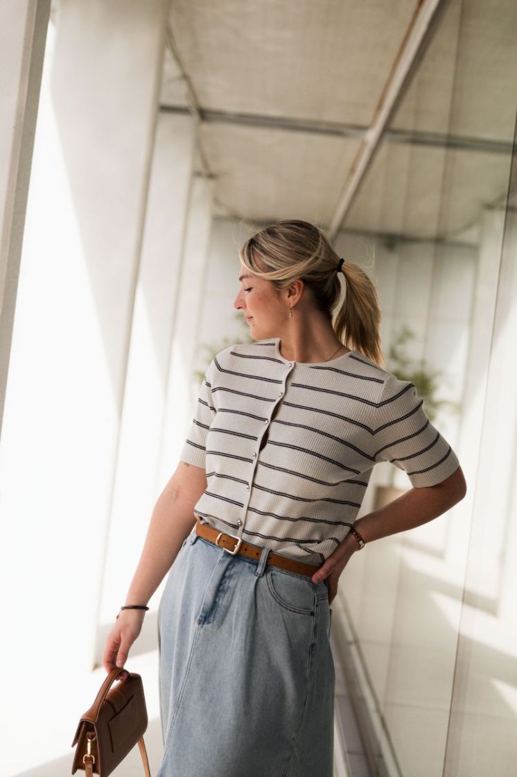Morita Cardigan Silver Turtledo
