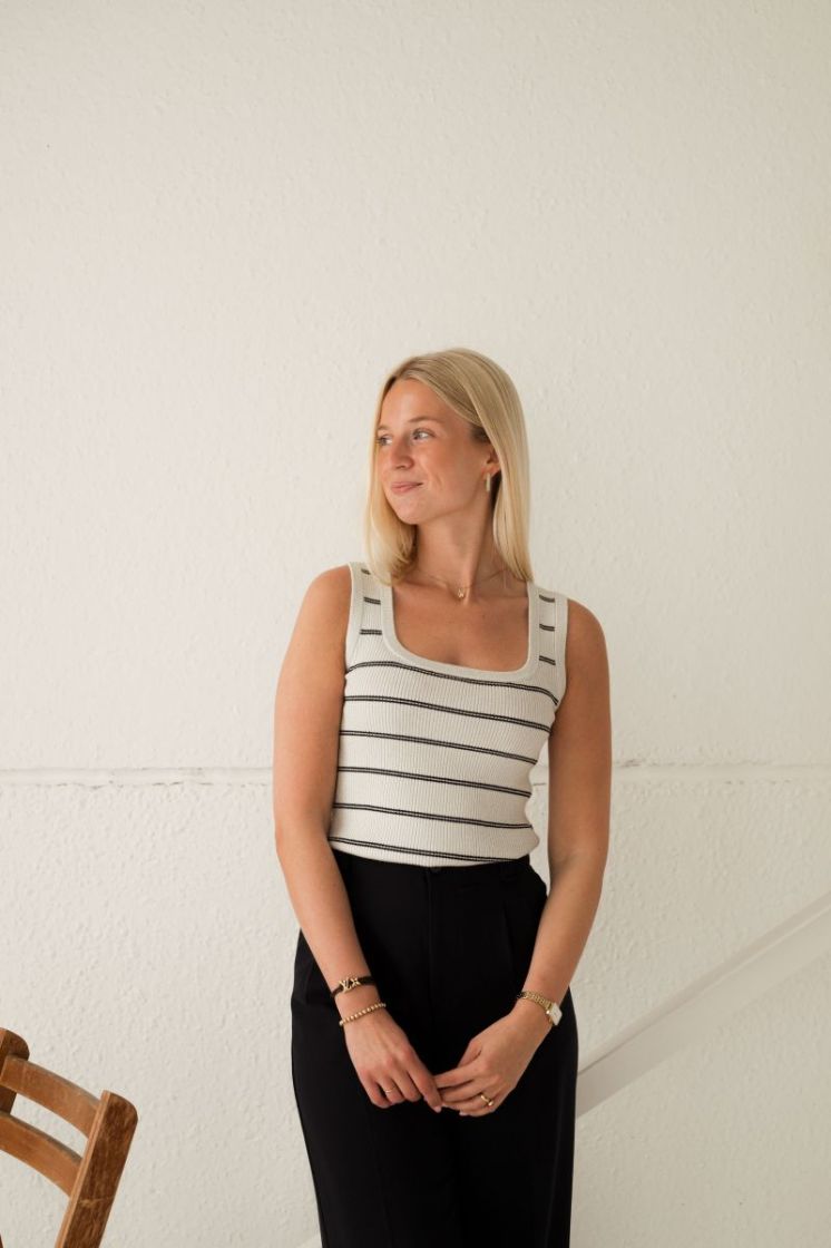 Morita Knit Top Silver Turtledo