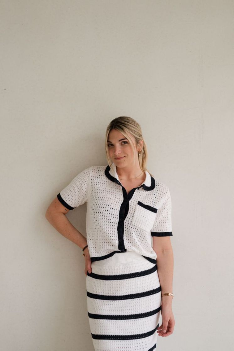 Brianna Knit Cardigan Chalk