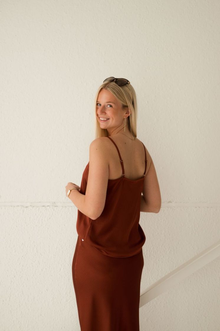 Lotte Strap Top Henna