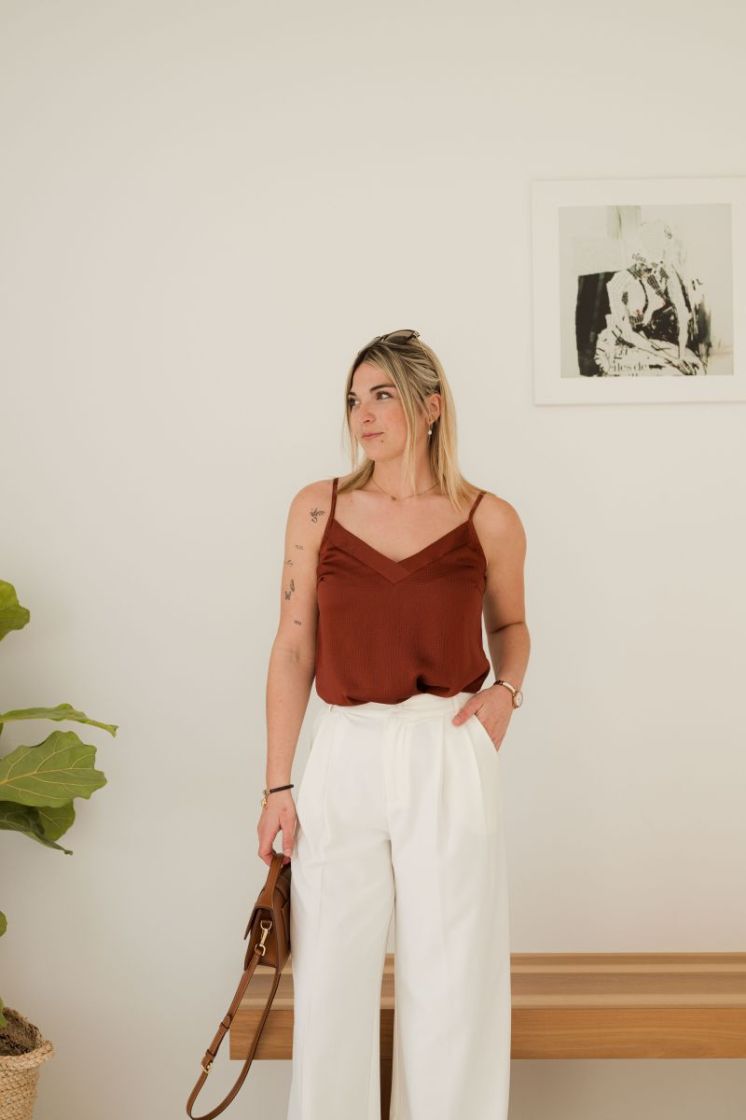 Lotte Strap Top Henna