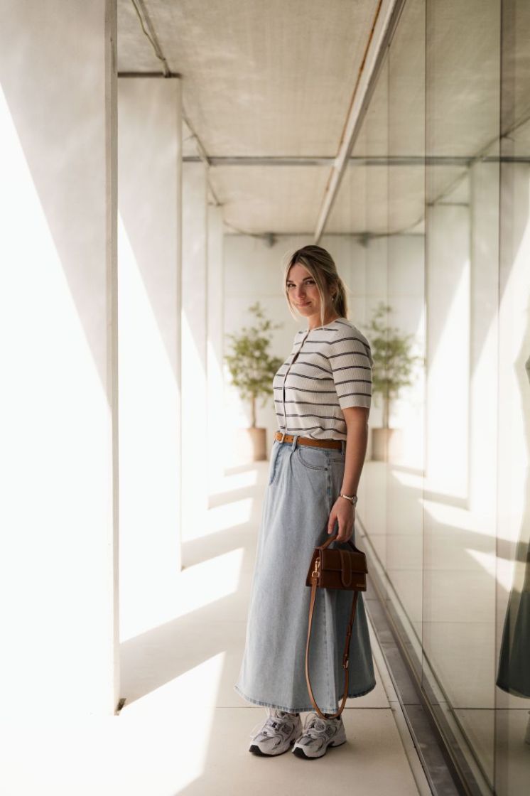 Minna Denim Skirt Light Blue Deni