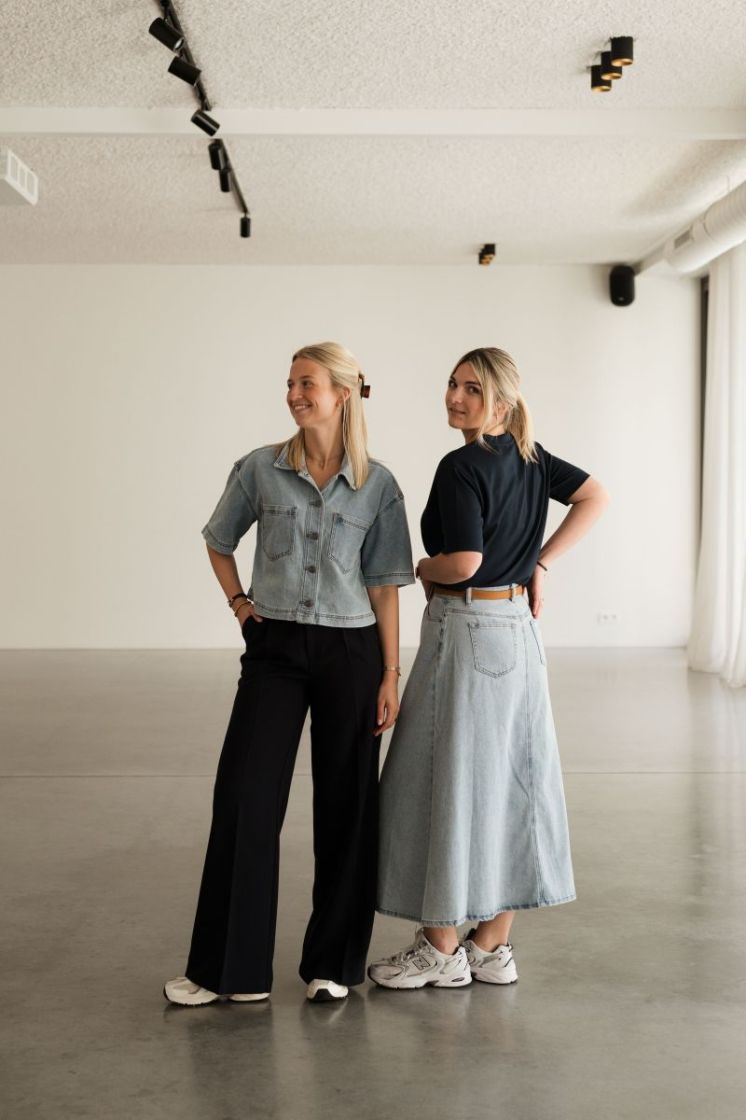 Minna Denim Skirt Light Blue Deni