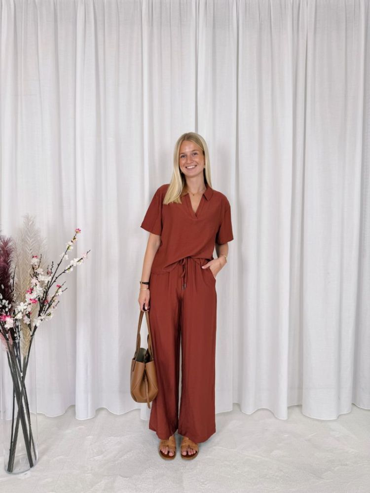 Emily Wide Pants Henna