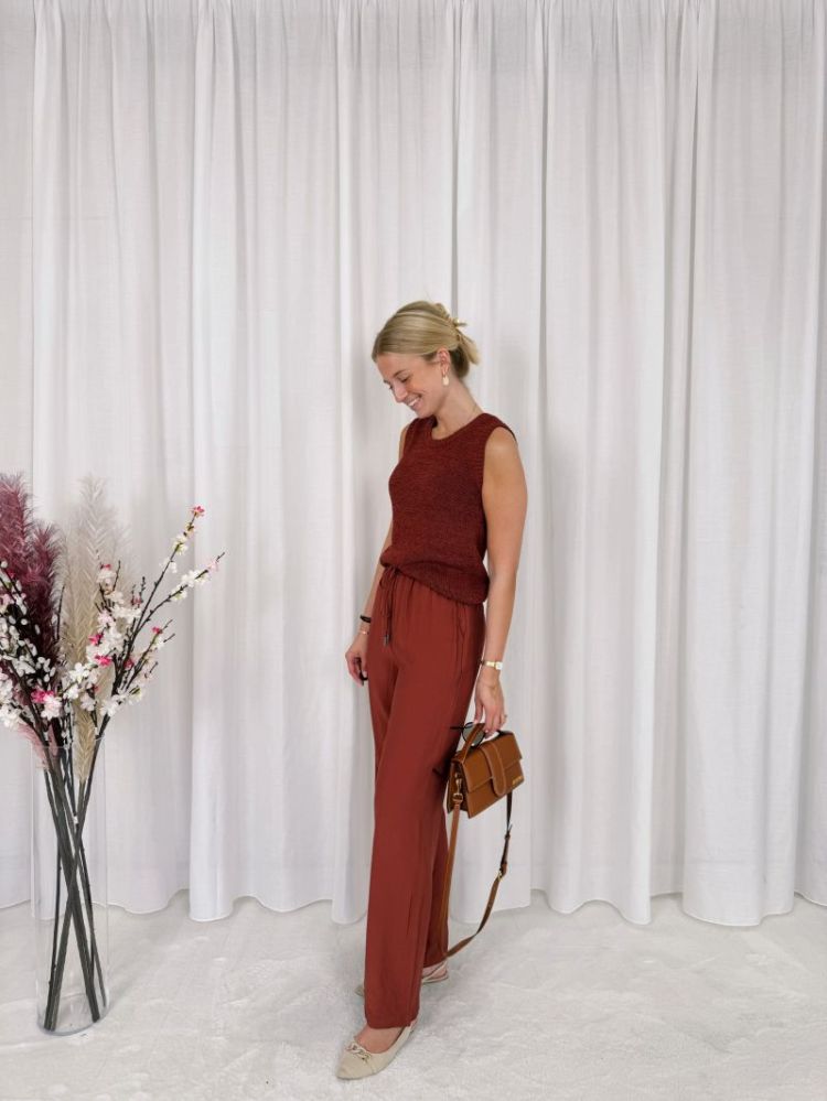 Emily Wide Pants Henna