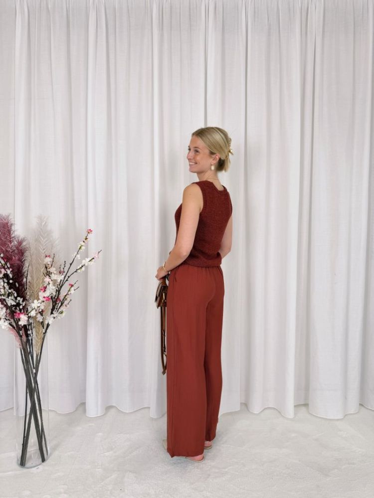 Emily Wide Pants Henna