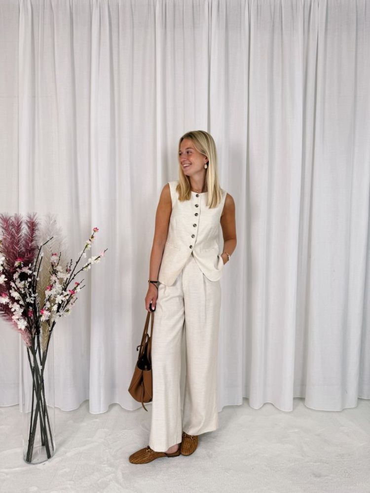 Annetta Waist Coat Feather Gray
