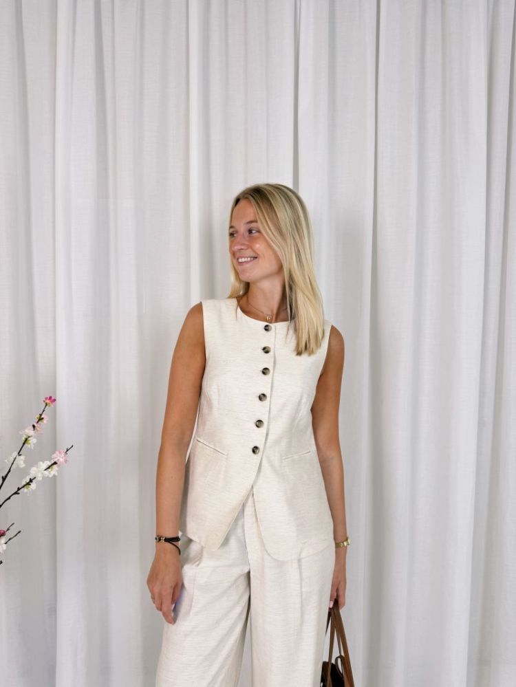 Annetta Waist Coat Feather Gray