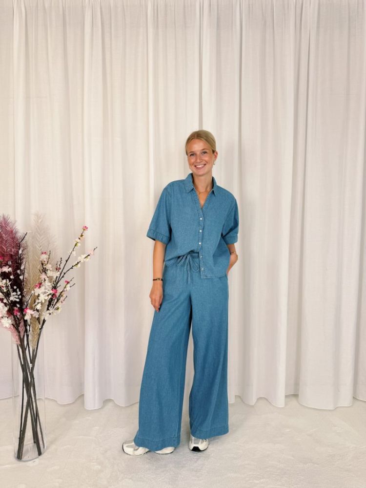Jade Denim Pants Medium Blue Cha