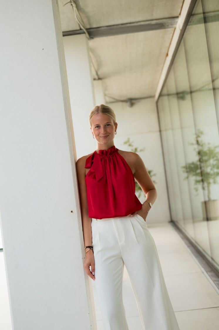 Lou Halterneck Top Red