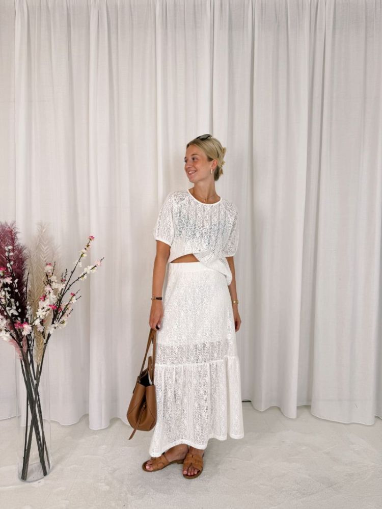 Donna Skirt Chalk
