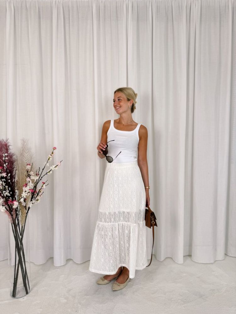 Donna Skirt Chalk