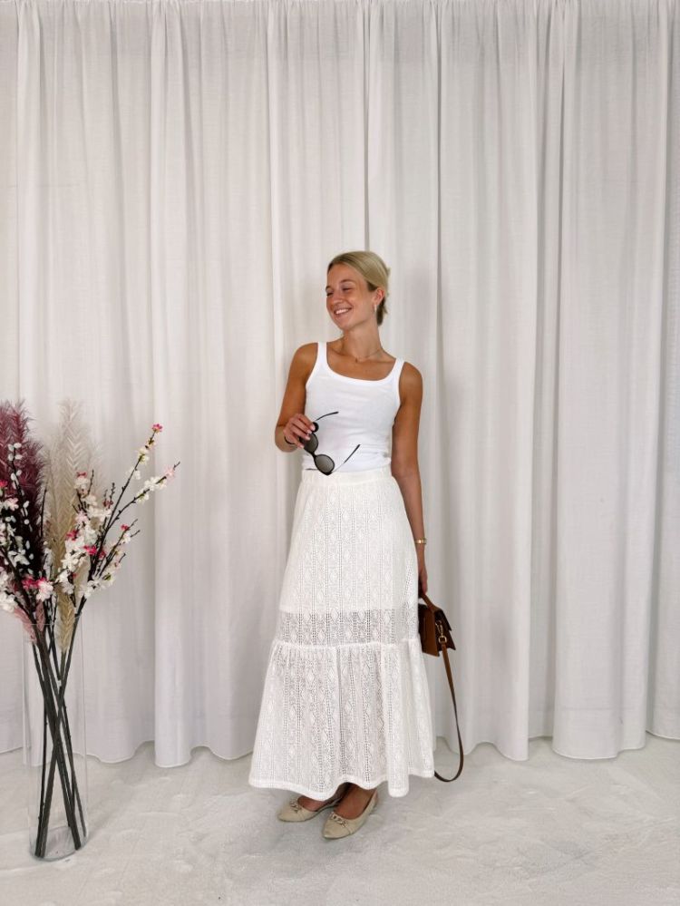 Donna Skirt Chalk