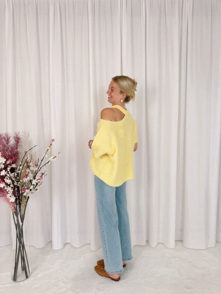 Lize One Shoulder Knit Yellow