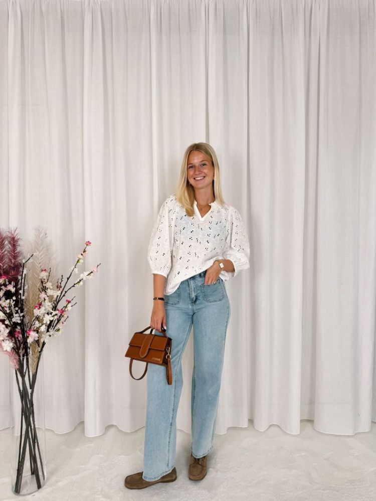 Tessa Blouse Chalk