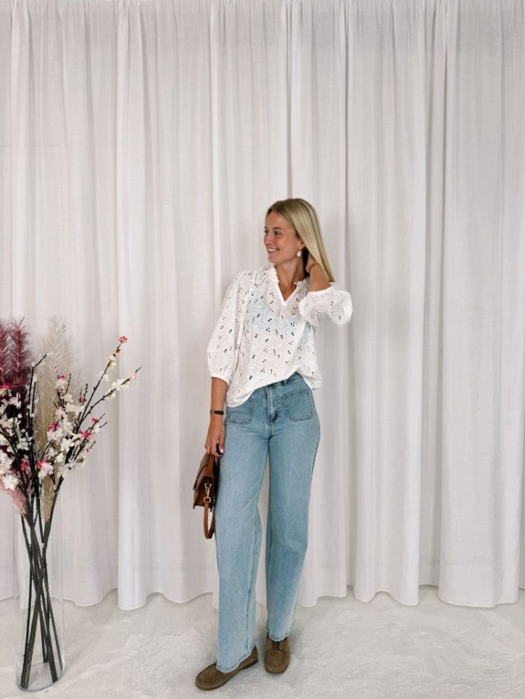 Tessa Blouse Chalk