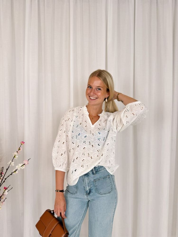 Tessa Blouse Chalk