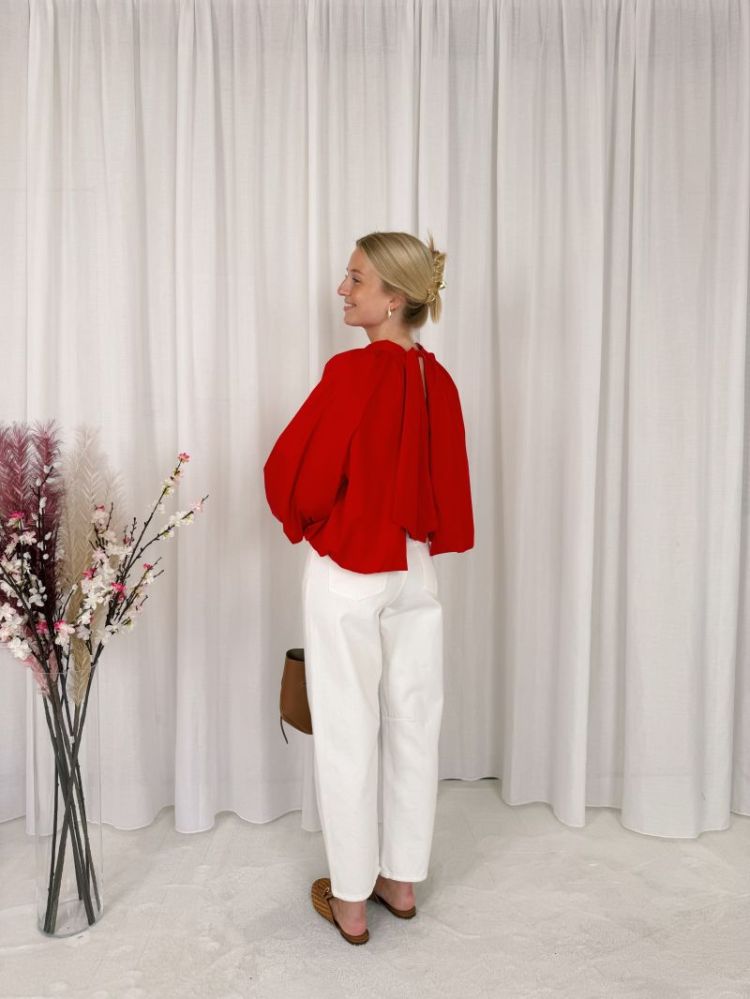 Eliza Blouse Red