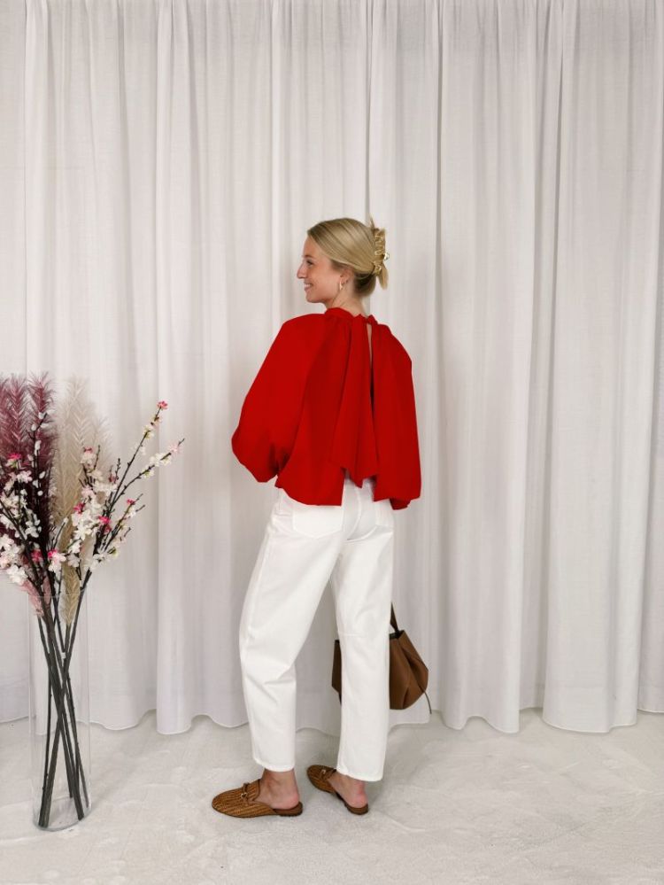 Eliza Blouse Red
