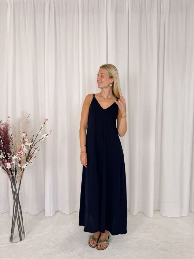 Caro Dress Marine Blue