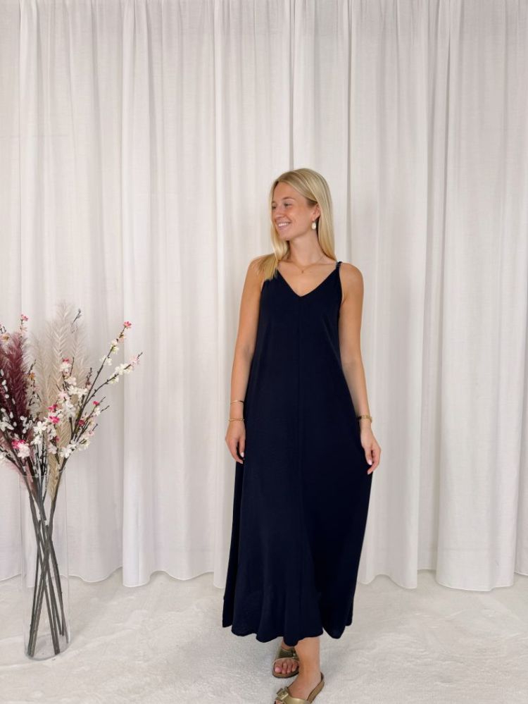 Caro Dress Marine Blue