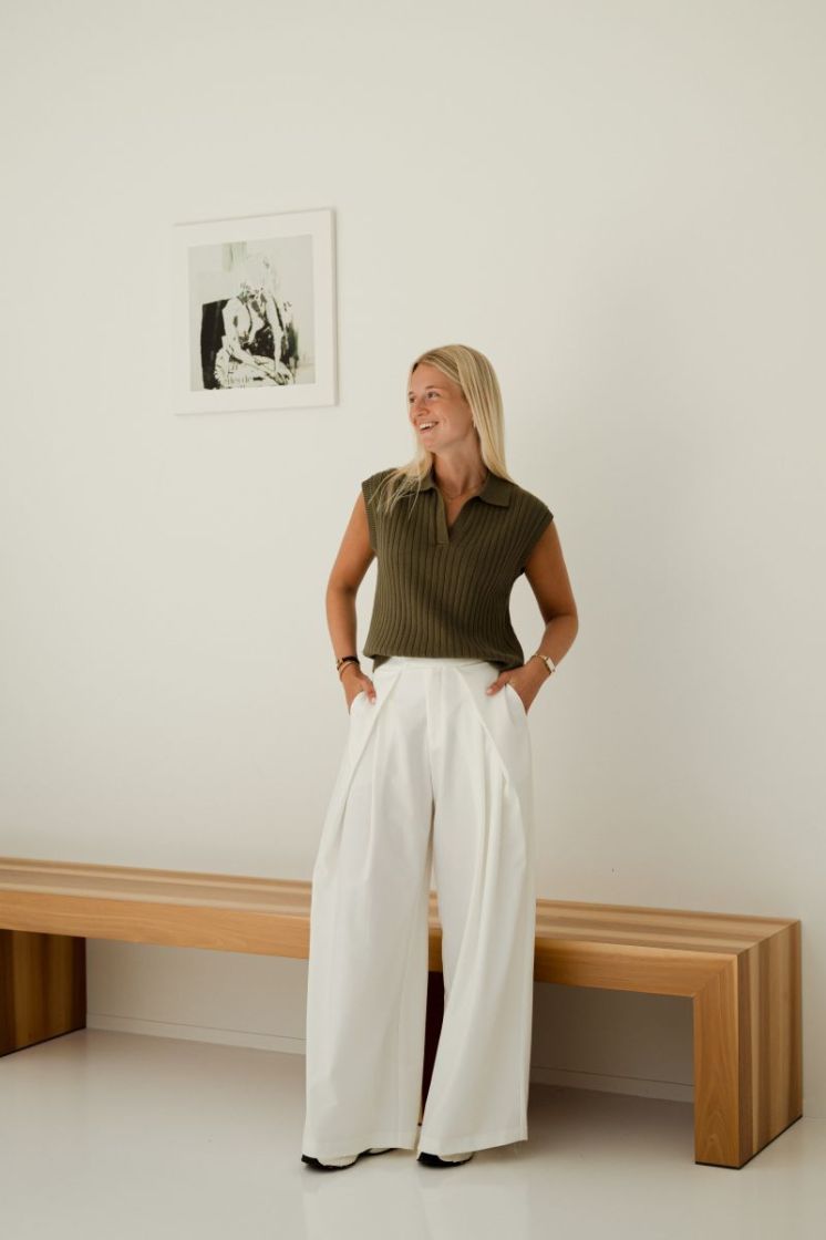 Lia Polo Top Khaki