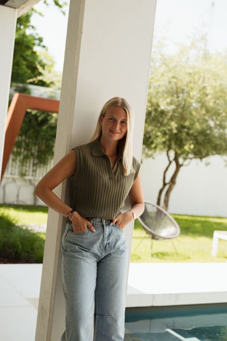 Lia Polo Top Khaki