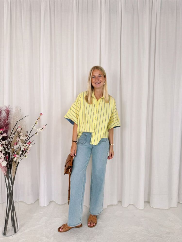 Leanne Shirt Yellow / Blue