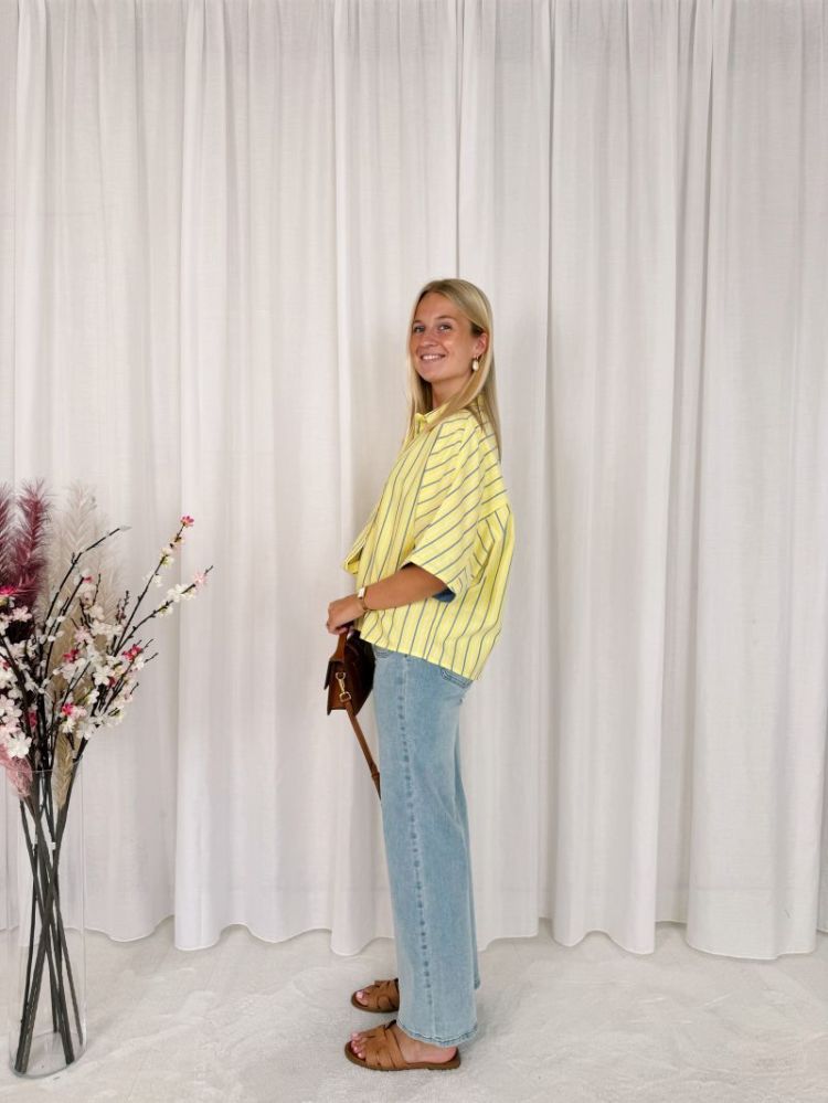 Leanne Shirt Yellow / Blue