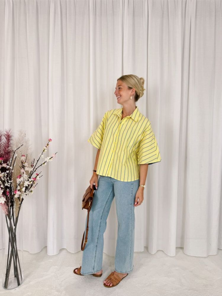 Leanne Shirt Yellow / Blue