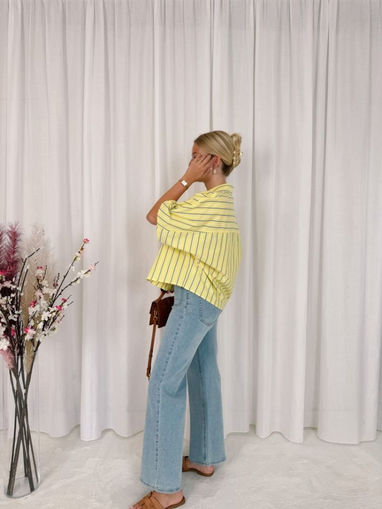 Leanne Shirt Yellow / Blue