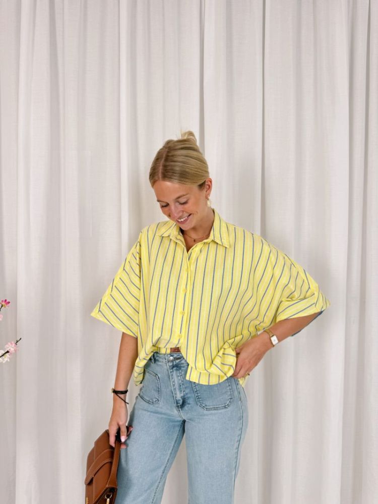Leanne Shirt Yellow / Blue