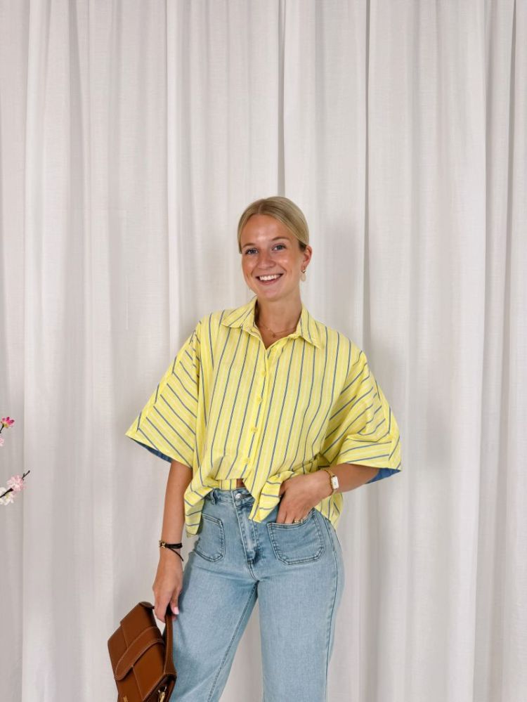Leanne Shirt Yellow / Blue