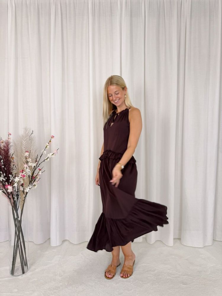 Emily Summer Dress Brown