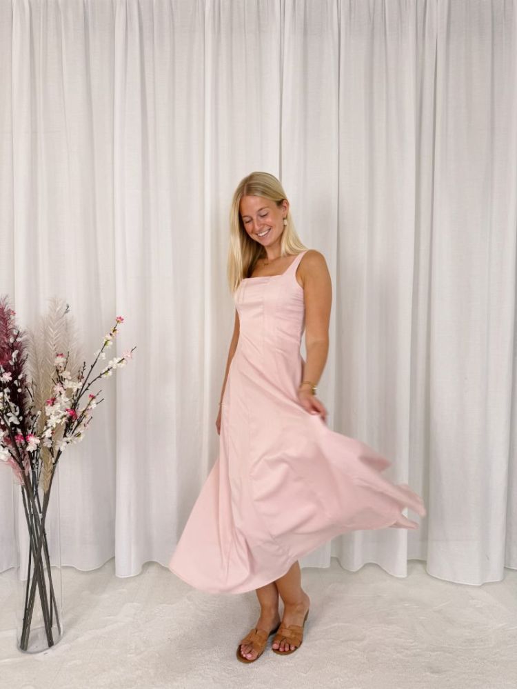 Linne Flared Dress Rose