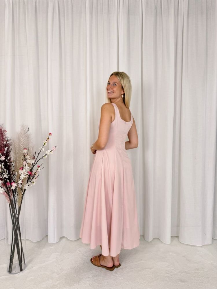 Linne Flared Dress Rose