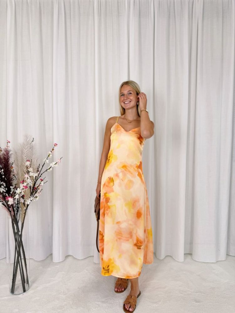Elle Floral Dress Yellow