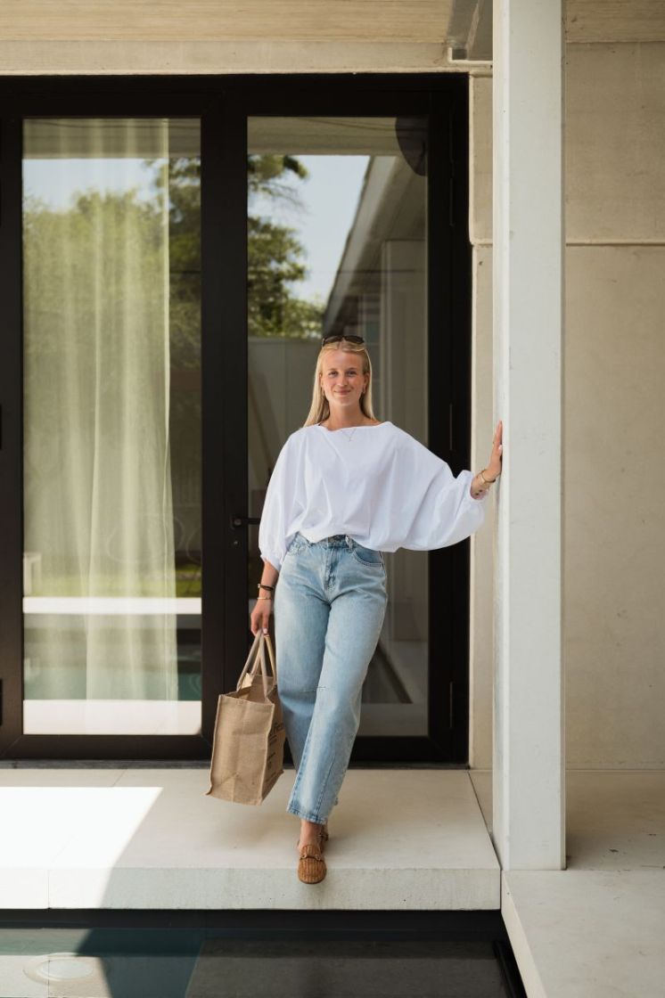Arwin Cotton Blouse White