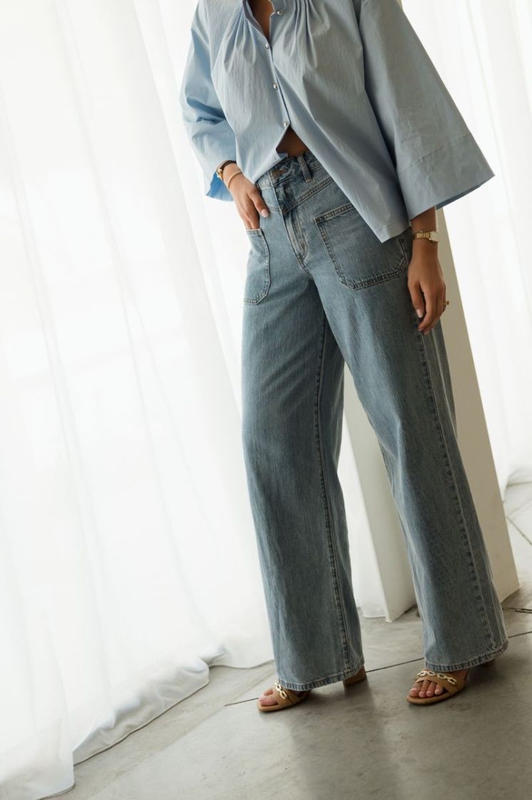 Jordi Wide Jeans Light Blue Wash