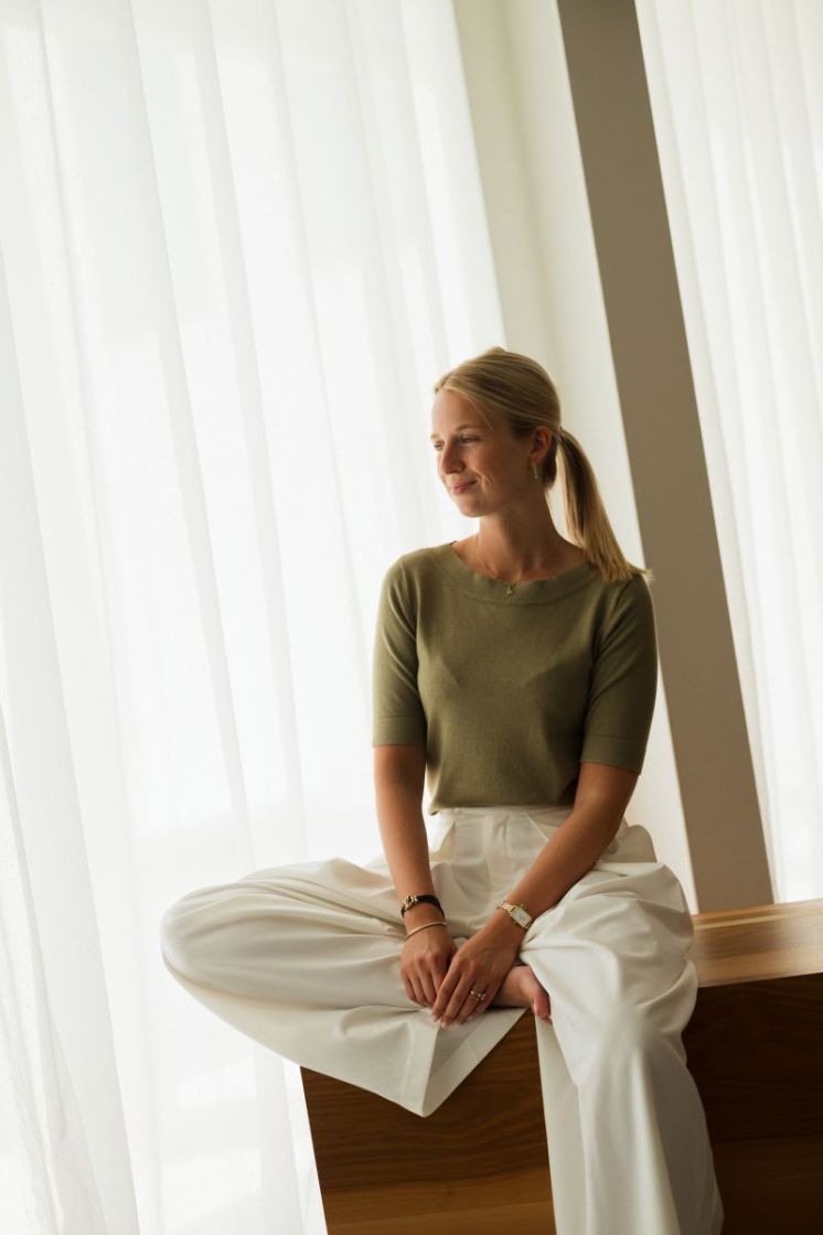 Lizza Boatneck Pullover Aloe