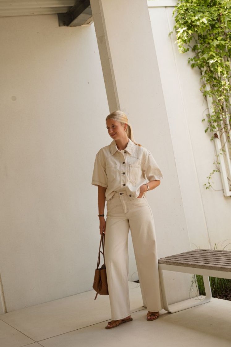 Catharina HW Jeans Off White Washe
