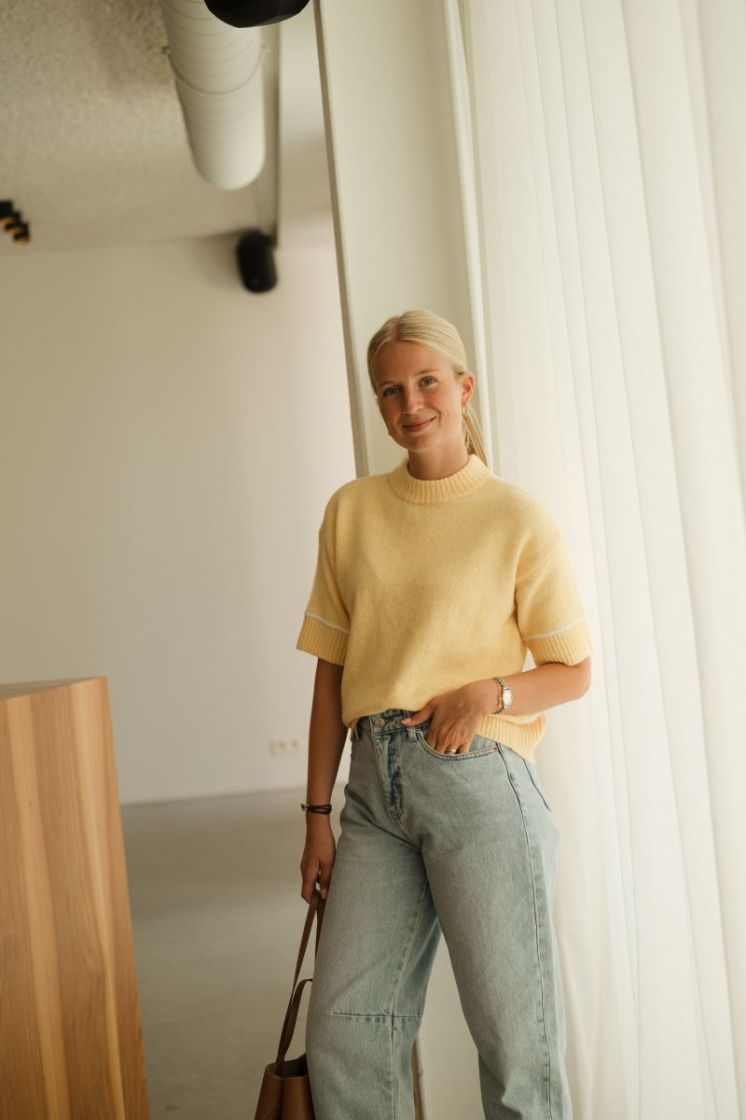 Jinie Knit Pullover Sunlight Melang