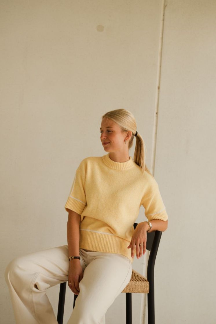 Jinie Knit Pullover Sunlight Melang