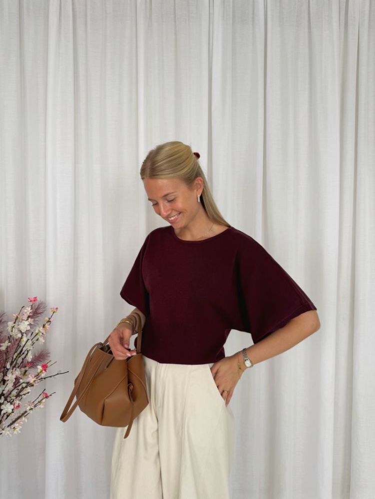 Leonie Knit Bordeaux