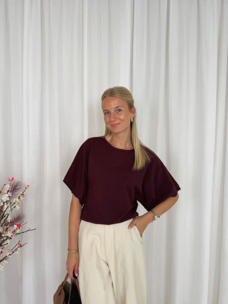 Leonie Knit Bordeaux