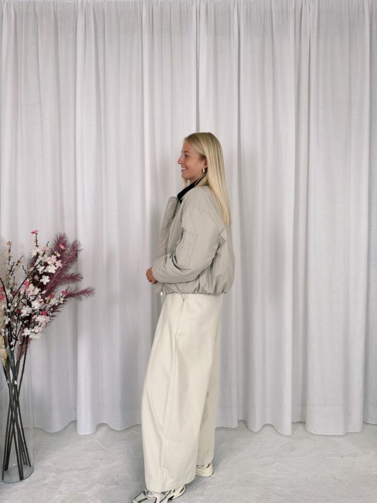 Roska Bomber Jacket Feather Gray